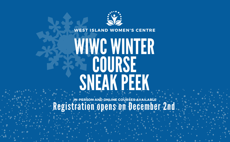 Winter Course Schedule Sneak Peek